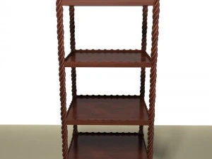 mahogany etagere 3D Model