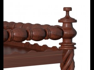 mahogany etagere 3D Model