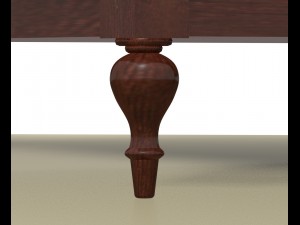 mahogany etagere 3D Model