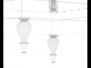 mahogany etagere 3D Model
