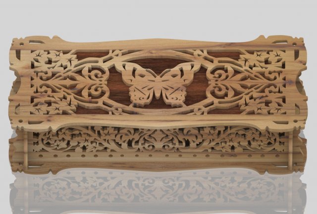 wooden box 3D 모델 .c4d .max .obj .3ds .fbx .stl .blend 