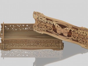 wooden box 3D 모델