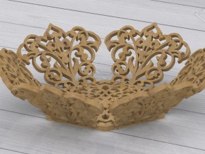 wooden cookies plate 3Dモデル