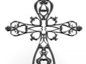 silver cross 3Dプリントモデル