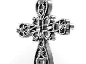 silver cross 3D Print Model