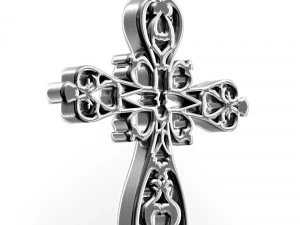 silver cross 3D Print Model