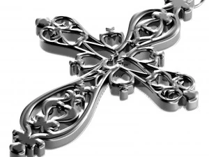 silver cross 3D Print Model
