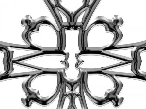 silver cross 3D Print Model