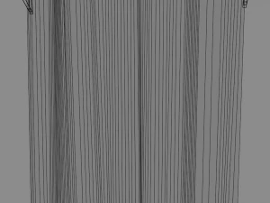 old lace curtain 3D Model