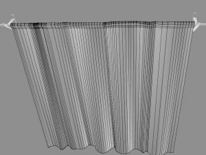 old lace curtain 3D Model