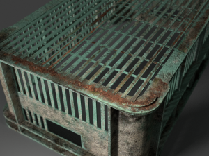 plastic crates for fruits and vegetables 3D Model