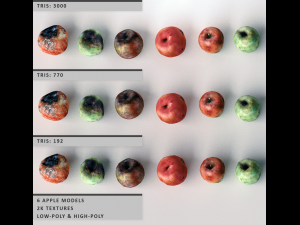 bruised apples 3D Модель