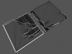 balok beton yang rusak Model 3D
