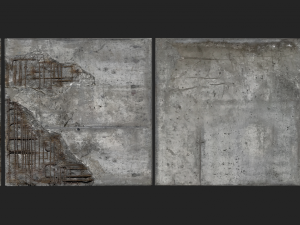 damaged concrete blocks 3D Модель