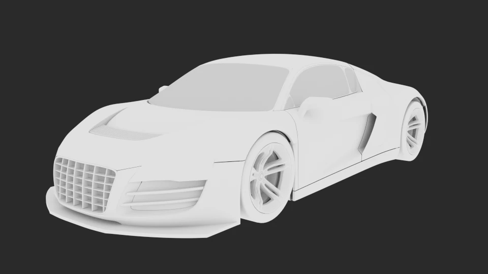 audi 3D Model .c4d .max .obj .3ds .fbx .stl .blend 