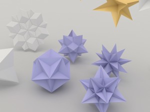 origami flower 3D Model