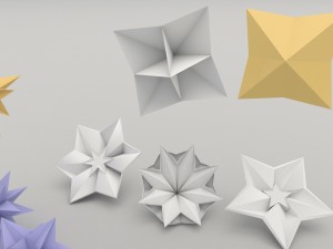 origami flower 3D Model