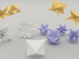 origami flower 3D Model