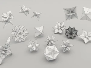 origami flower 3D Model