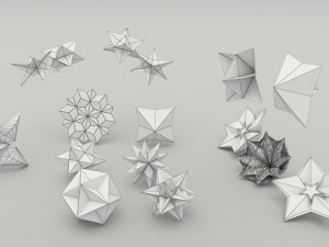 origami flower 3D Model