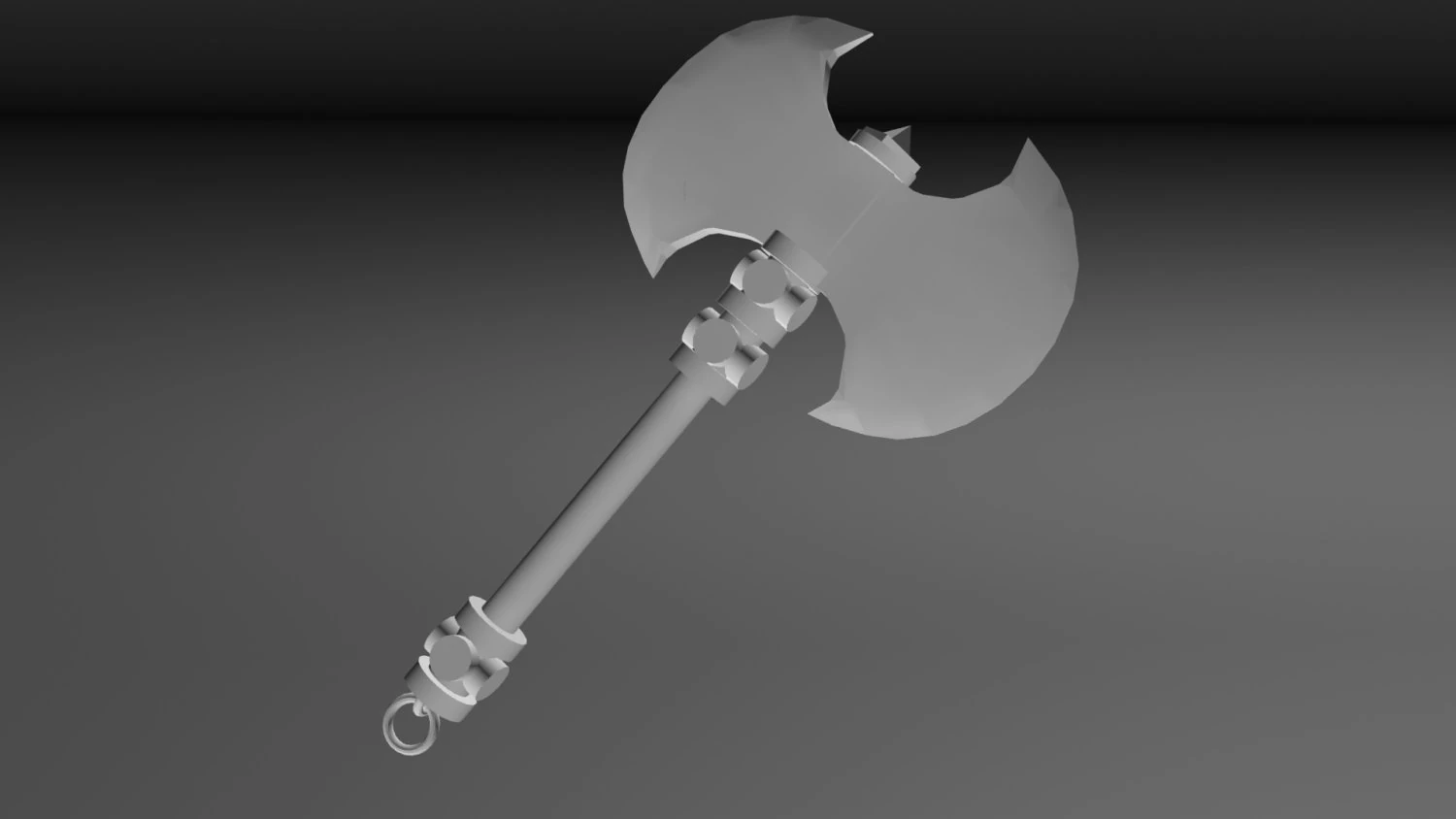 hache low poly Modèle 3D .c4d .max .obj .3ds .fbx .stl .blend 