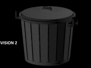 пластиковый мусорный бак 3D Модель