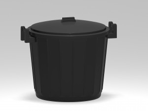plastic trash can 3D Модель
