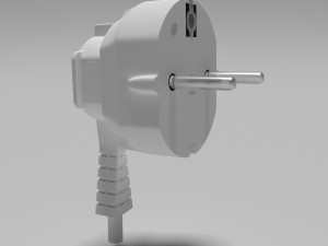 electric plug 3D 模型