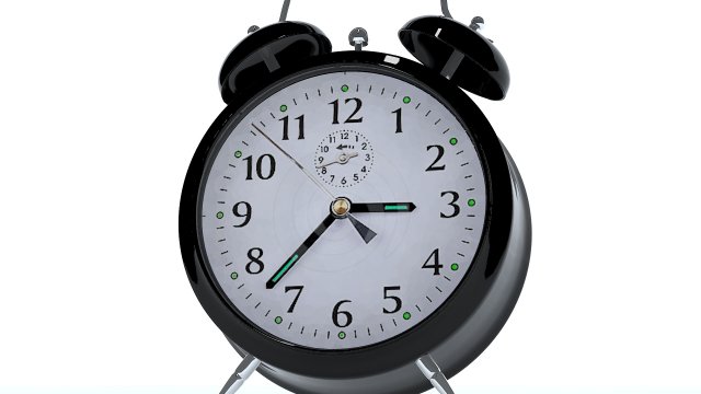 alarm clock Model 3D .c4d .max .obj .3ds .fbx .stl .blend 