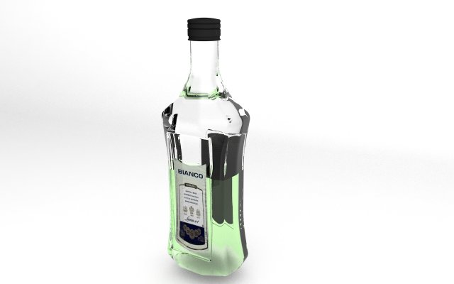 bottle 3D Модель .c4d .max .obj .3ds .fbx .stl .blend 