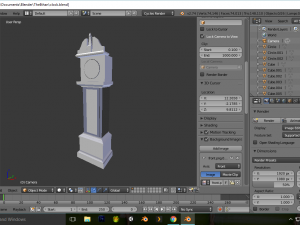 grandfather clock 3D Model