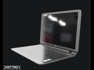 laptop hp low poly 3D Модель
