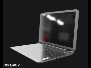 laptop hp low poly 3D Model