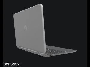 laptop hp low poly 3D Model