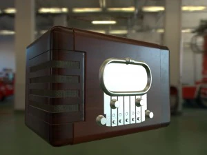 빈티지 라디오 3D 모델
