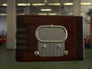 vintage radio 3D 模型
