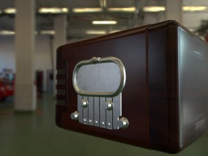 vintage radio 3D 模型
