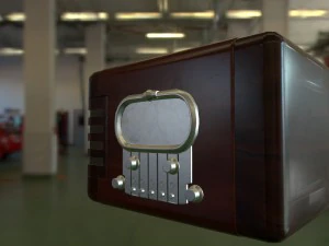 vintage radio 3D Model