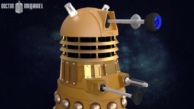 dalic be doctor who 3D 모델 .c4d .max .obj .3ds .fbx .stl .blend 