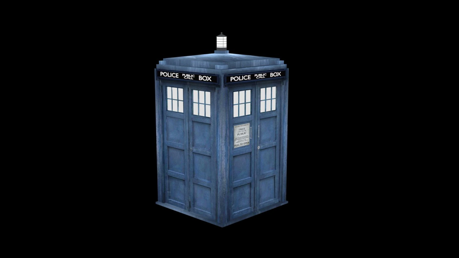 tardis dal dottore che Modello 3D .c4d .max .obj .3ds .fbx .stl .blend 