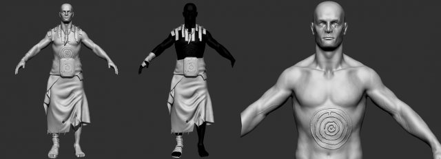 male character barbarian 3D Model .c4d .max .obj .3ds .fbx .stl .blend 