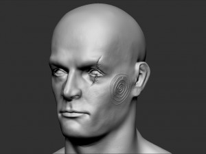 male character barbarian 3D Model