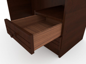 wooden desk 3Dモデル