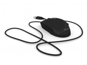 computer wired mouse - microsoft 3D 模型
