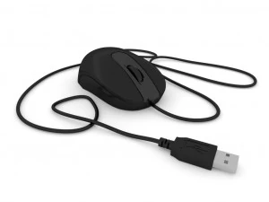 computer wired mouse - microsoft 3D Model