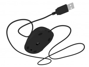 computer wired mouse - microsoft 3D 模型