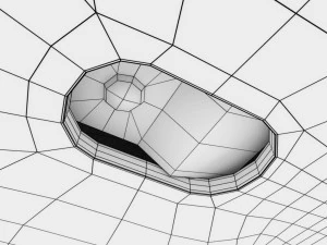 computer wired mouse - microsoft 3D Model