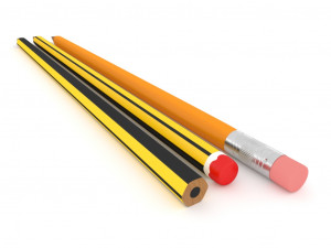 graphite pencils 3D 模型