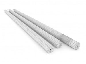 graphite pencils 3D 模型