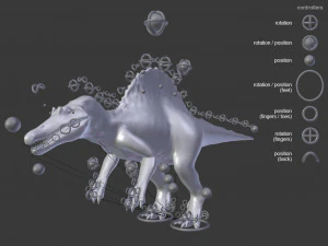 spinosaurus rigged 3D Model